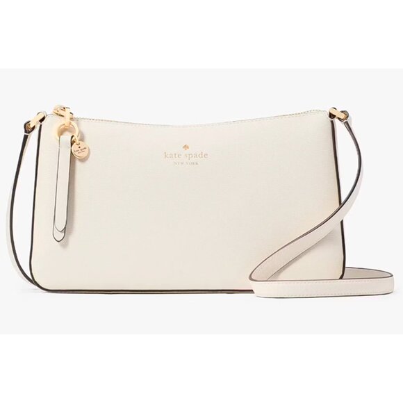 S Kate Spade Ginnie Crossbody Bag Meringue Purse KK311 Ivory White Tassel NWT - Picture 1 of 13
